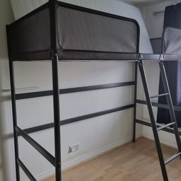 Ikea tuffin high rise bed excellent condition with memory foam mattress pet and smoke free home