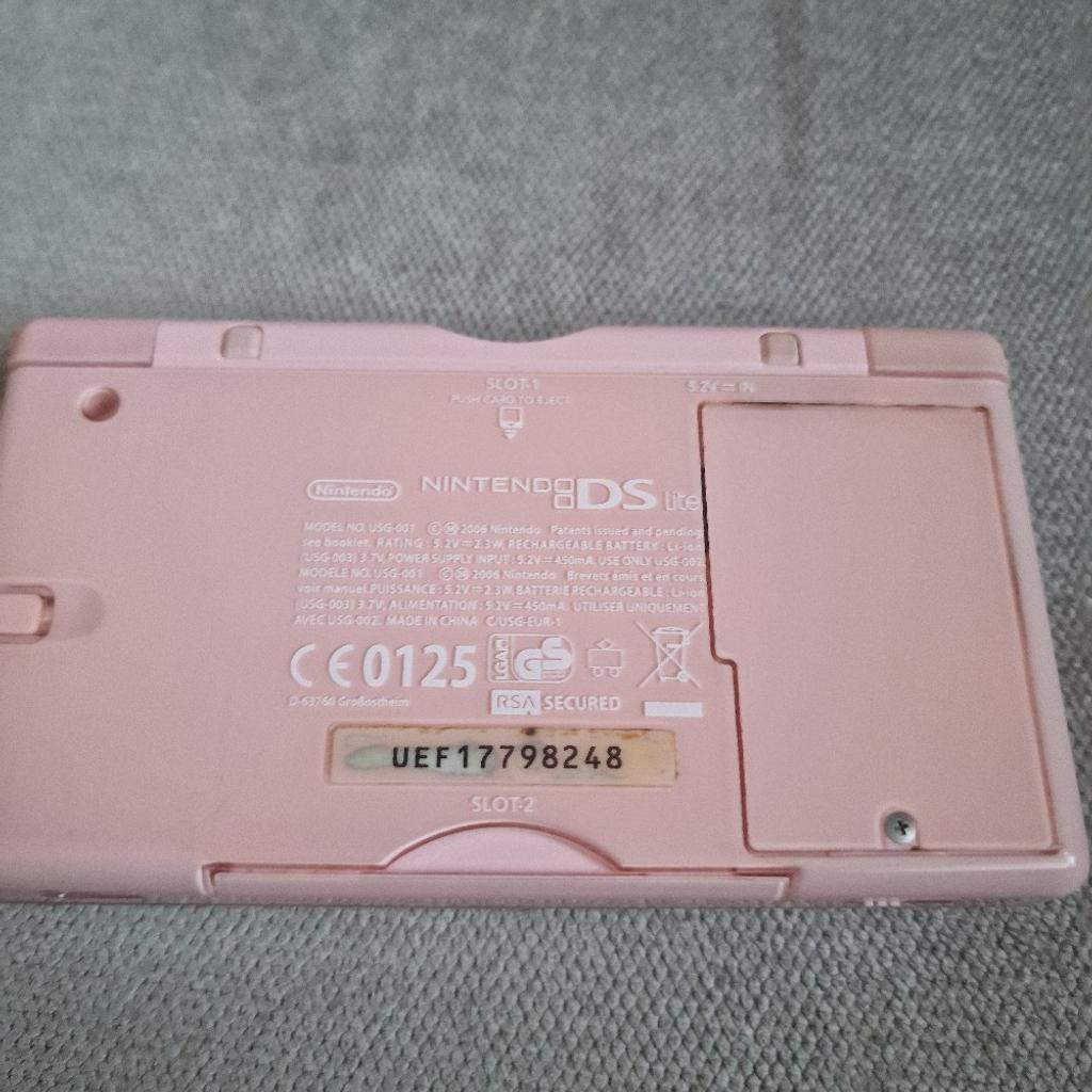 Pink Nintendo Ds Lite with 6 games. Pink case included with stylus pens. 5 games come with cases and 1 without. Charger is also included. In good condition and Collection only