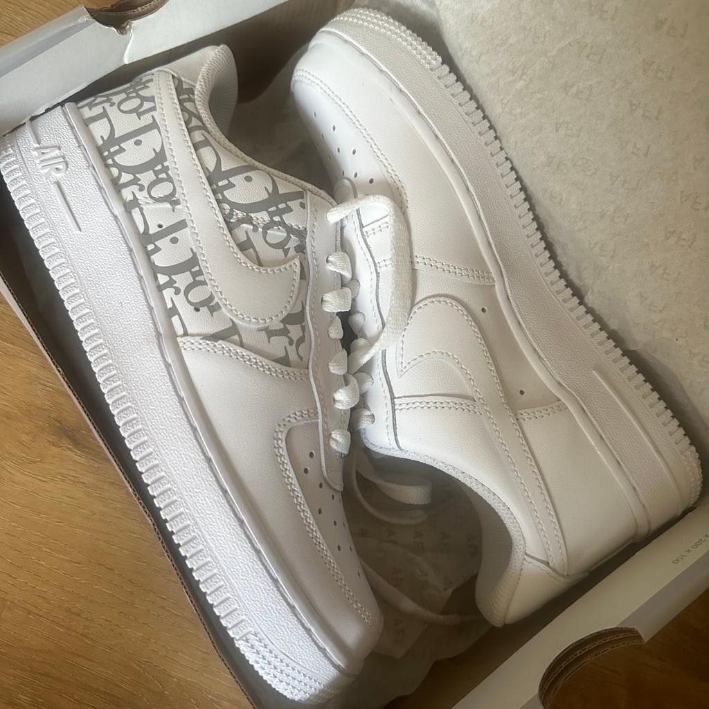 Brand new in box, never worn. Nike Air - Air Force 1 - Dior Women’s Trainers