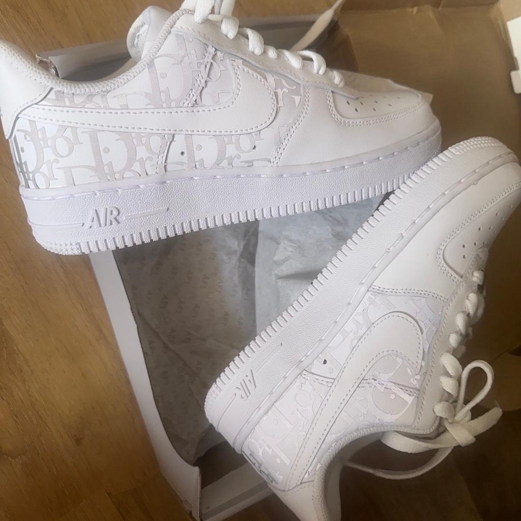 Brand new in box, never worn. Nike Air - Air Force 1 - Dior Women’s Trainers