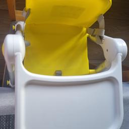 In very good used condition. Can deliver or post for charge. 

Suitable from 6 months to 3 years. 

APRAMO FLIPPA is the “go anywhere” dining booster chair, built for food, fun, play and adventure . Perfect for use at home and away, inside or out. For use both freestanding or on dining chairs