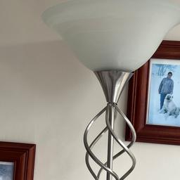 Floor Lamp

Height 170cm
Width 40.5cm
Wipe clean only.
70% Metal, 30% Glass.