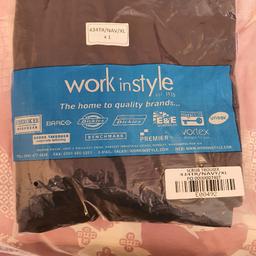Navy Scrub trousers by Cherokee authentic work wear. size XL. these are quite generous fit. bought the wrong size.