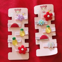 20 pcs Beautiful fruit candy flower shapes hair clips or hair pins for baby girls