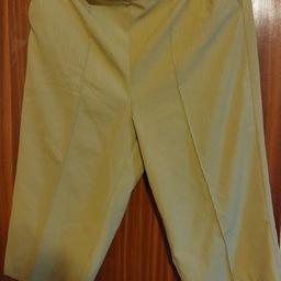 size 18 lime green quarter length trousers  in excellent clean condition from a smoke free home