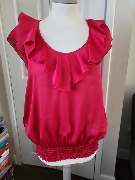 Buy & Sell West Midlands Sandwell - Photos for River Island Red Frilly Top Blouse Size 10