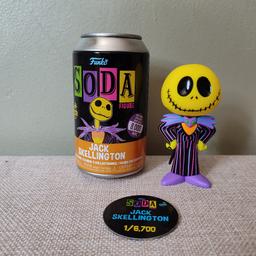 Funko Soda Can Figure

Jack Skellington Nightmare Before Christmas

Common 1/6700

New item. Was opened to see figure.

collection in Orrell WN5 area or can post for £3