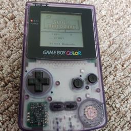 In Clear purple, in good condition. Working in all aspects. Comes with 10 games.
Great bit of retro.
