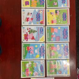 9 Peppa pig Dvds all for £15