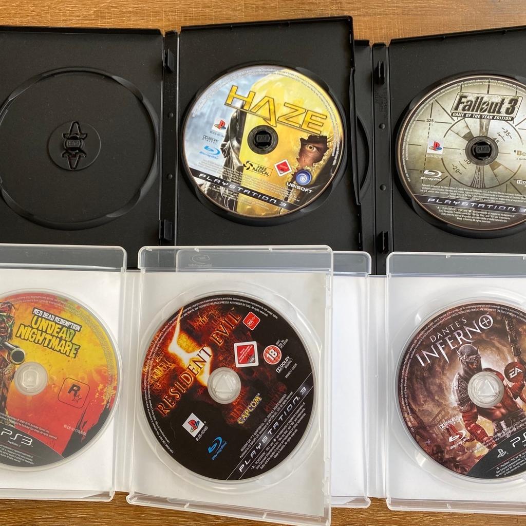 Ein paar Spiele sind noch sealed/neu (siehe letztes Foto) sowie 3 XBOX Spiele sind dabei.

Bei Abnahme von mehreren Spielen wird’s günstiger !

Playstation 5:

- Dead Island 2 [verkauft]
- Devil May Cry 5 [verkauft]
- Thymesia [verkauft]
- Call of Duty Black Ops Cold War [verkauf]

Playstation 4:

- Shadow of the Colossus (Sealed) [verkauft]
- Doom (Sealed) [10€]
- Tony Hawks Pro Skater 1+2 [15€]
- Battlefield 5 [verkauft]
- Outlast Trinity Bundle (2 Disc‘s) [20€]
- Descenders [verk]
- Days Gone Special Edition [verkauft]

Playstation 3:

- Sly Cooper: Thieves in Time (Sealed) [45€]
- L.A. Noire (Sealed) [25€]
- Gran Turismo 5 [verkauft]
- Bulletstorm Limited Edition [3€]
- Bulletstorm (Sealed) [15€]
- God of War 3 [verkauft]
- Resident Evil 5 [verkauft]
- Dantes Inferno [verkauft]
- RedDeadRedemption Undead Nightmares (keine Originale Hülle) [2€]
- Fallout 3 (keine Originale Hülle) [2€]
- Haze (keine Originale Hülle) [1€]

Playstation 2:

- Burnout Revenge (Sealed)