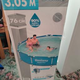 BNIB 10ft steel pro swimming pool 4,678ltr (NO OFFERS) , sorry I do not post