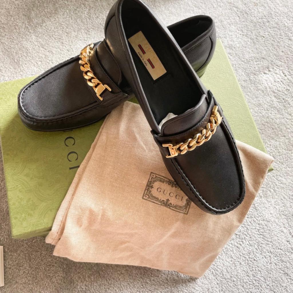 Original Gucci Loafer in schwarz inklusive Zubehör, Karton und Schuhbeutel, neu und unbenutzt