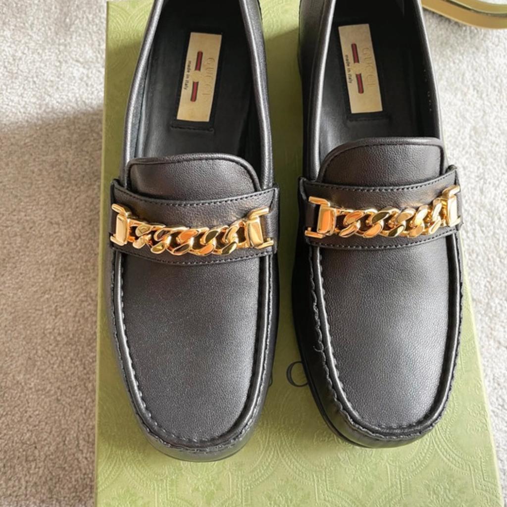 Original Gucci Loafer in schwarz inklusive Zubehör, Karton und Schuhbeutel, neu und unbenutzt