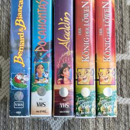 Verkauft werden diese VHS Disney Kassetten.

Leider keinen VHS Rekorder mehr. 

Je 2€