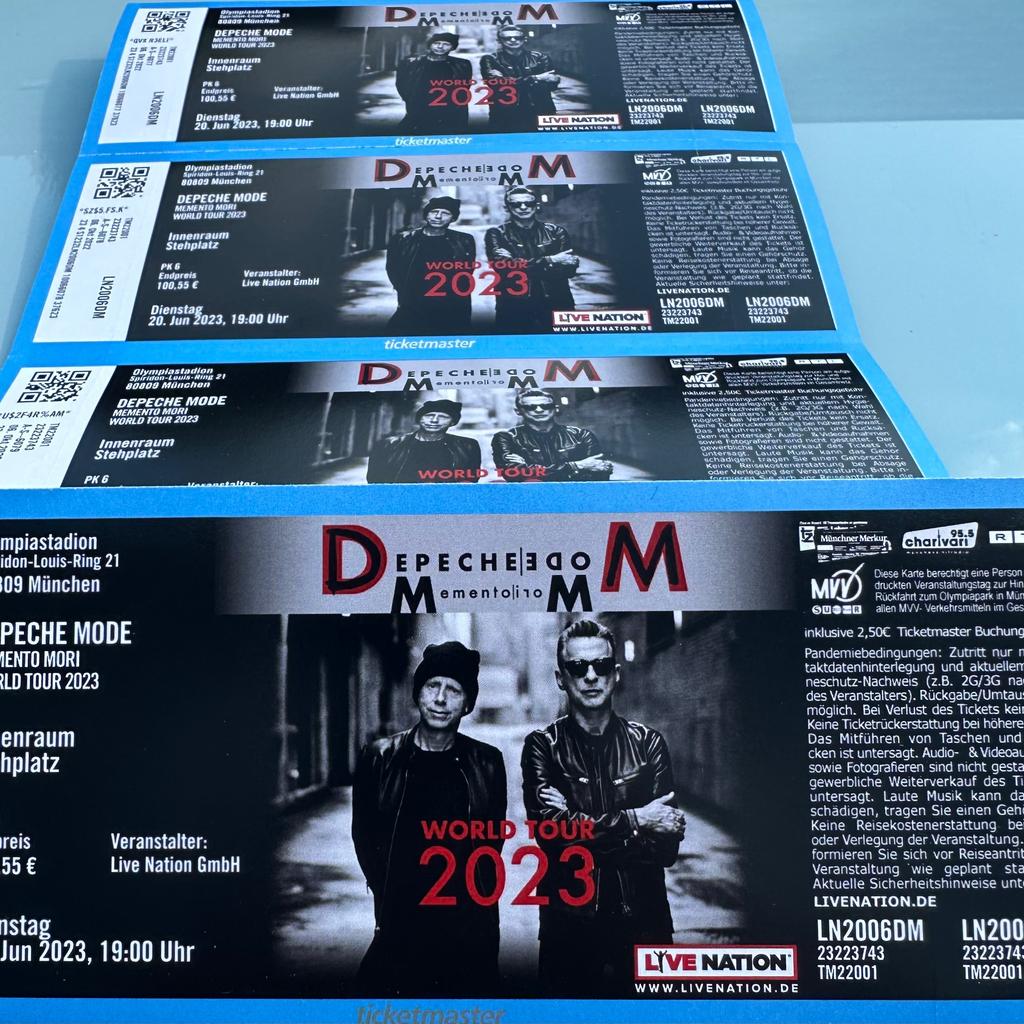 Depeche Mode Tickets München 20.06.2023 in 80331 München für € 85,00