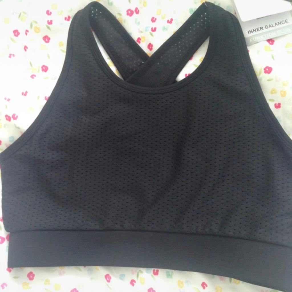 schwarzer Sport BH Gr.M , H&M Sport , Sportbustier