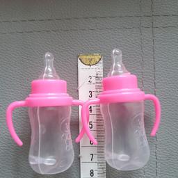Dolls Tiny feeding bottles
size 7cm pink set of 2