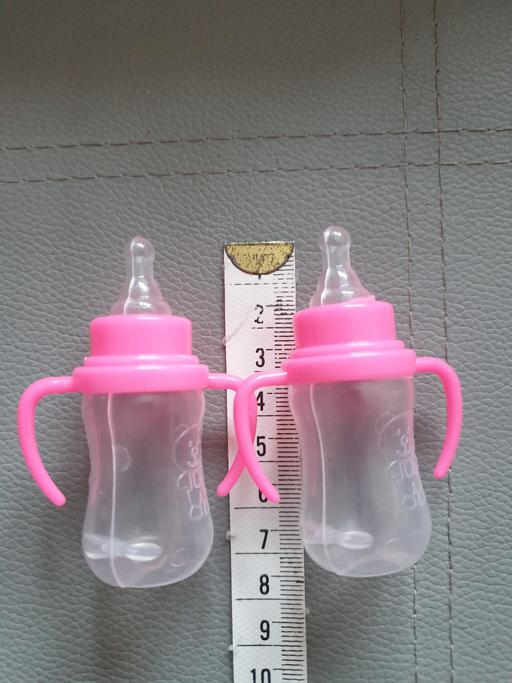 Buy & Sell West Midlands Solihull - Photos for Doll x2 Tiny Feeding Bottles 7cm pink