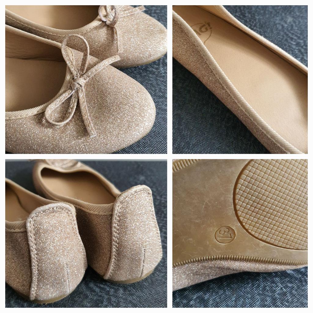schöne Sommer Schuhe # Ballerinas
goldene Schuhe # glitzer
Versand möglich
