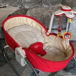 Hiya I’m selling my TinyLove 3-1 Rocker, cot , and chair! Does have music and vibration mode buttons, batteries will need replacing. Was very handy for me when my baby was smaller she used it to sleep and nap in as well as sit up to watch tv or eat 😍 such a handy item. My child used it from the age of newborn till about 10 months old can be used as you prefer. Has been washed and cleaned and sanitised ready for buyer to collect. Collection only from B19 See less