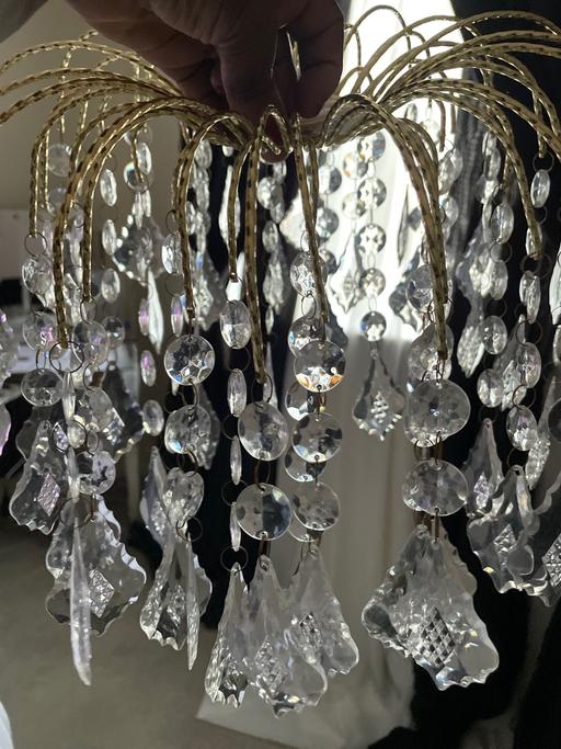 Buy & Sell North West London Kensal Green - NW6 - Photos for Gold frame droplet’s pendant lampshade