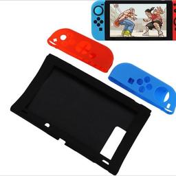 Silicone Case for the Nintendo Switch

Case for the Console and Joy-con are apart, so convenient for daily use.
Soft Silicon Material
Nintendo Switch Case made of soft high quality silicon material. Keeps your gamepad from tear, wear and scratct, stains and dust.
Anti-slip Design
Anti-slip surface provides improved grip, which makes you enjoy a better gaming experience.
Perfect Fit
Complete access to all control buttons without removing the case. Comfortable to hold. Easy to install and remove.

What you get:
2 x Silicon Case for Nintendo Switch Joy-Con(Left and Right)
1 x Silicon Case for Nintendo Switch Console

FROM A SMOKE/PET FREE HOME