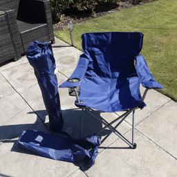 folding chairs ideal for camping/caravaning very good condition hardly used ( pair) for £10 collection only please from prescot area L357LW 
