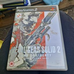 ps2 metal gear solid 2  good condition