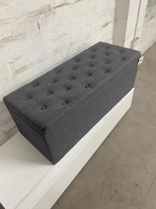 Buy & Sell Warwickshire Warwick - Photos for Large Fabric Ottoman - Grey