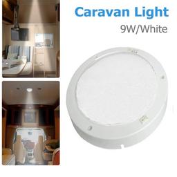 Specification:  
Material: Plastic
Working power: 9 W    
Working Voltage: 12 V DC      
Size: 22*22*2.8 CM(L*W*H)  
Color: white 
Operation temperature: -20°C~+50°C

Features:
thin LED spot light.
Great LED Interior light for Camper van, Lorry, Caravan, Bus, Boat VW T4 T5 AND Multiple transporter.  
Super bright warm light gives a whole new comfortable experience.          
Low energy consumption, Long working life.      
Easy to set up, but might need to drill some holes
 
Package include:
1x LED Roof Light