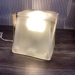 ELECTRIC ICE CUBE LAMP FROM IKEA.  6 INCH SQUARE. EXCELLENT WORKING ORDER. GREAT FOR MAN CAVE , BAR KITCHEN OR JUST FOR EXTRA LIGHTING. BARGAIN 3.00 O.N.O