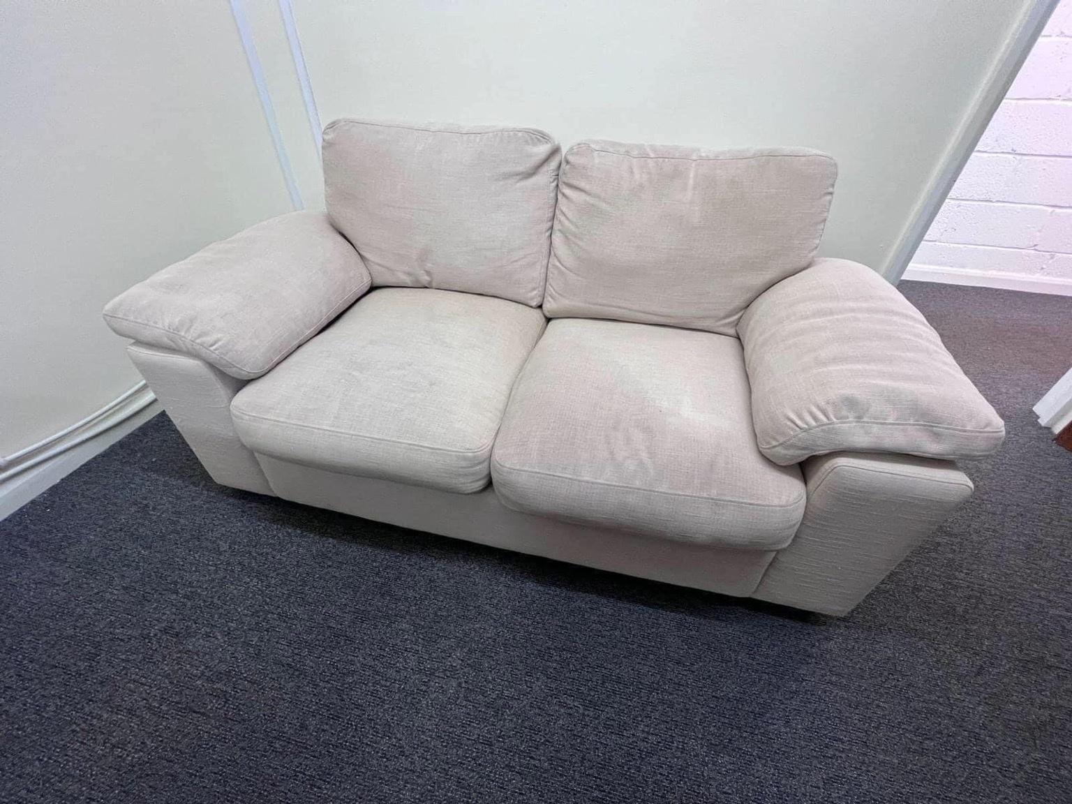 2 seater fabric sofa pre owend in S62 Parkgate for £70.00 for sale Shpock