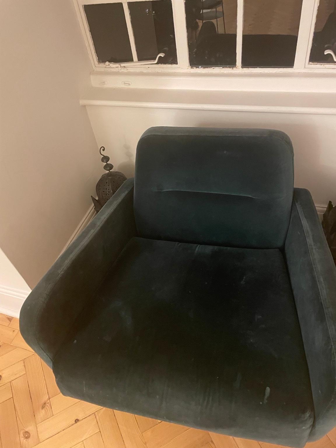 Habitat Sofa Armchair Velvet In NW3 London For £300.00 For Sale | Shpock