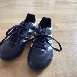Cash only, £10 size 12 1/2. Boys football shoes. Royal Mail 2nd class delivery available for 3.95 extra.