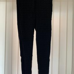Zara ladies smart trousers 
Black with white small spots all over
Size U.K. 10 medium