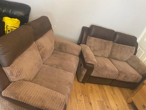 Buy & Sell South West London Norbury - South West London - Photos for X2 Brown Large 2 Seater’s