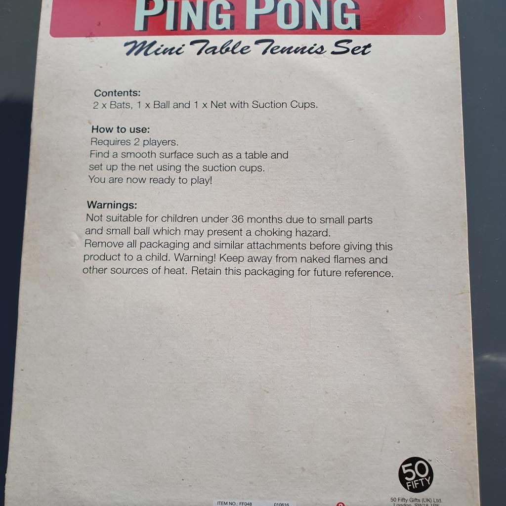Table Ping Pong. Brand New.