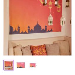 Lovely colourful backdrop that can be used for Ramadan or Eid. Please note I have used this once. It’s in very good condition.