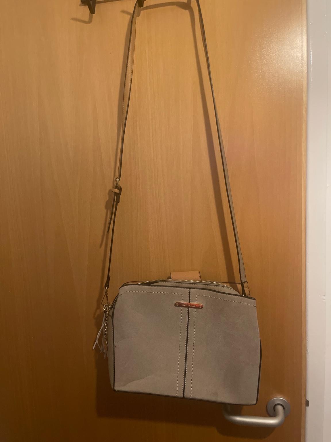 River island grey triple compartment bag hot sale