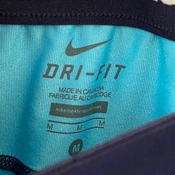Blue stretchy sports trousers . Nike . Dri-Fit . Uk M