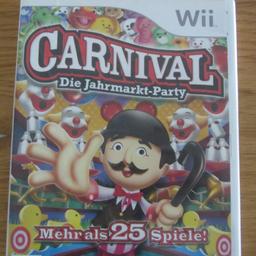 WII  Carnival  Die Jahrmarkt-Party, inklusive Anleitung, sehr guter Zustand.

Versand gegen Aufpreis.
Keine Haftung bei unversichertem Versand!!