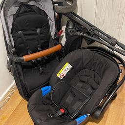 Great pushchair been washed and ready to use.
Suitable from 0mths till 3years.
Carseat for car you can buy adaptor to use on pram frame. Car seat never in any accident.
From pet and smoke free house.
Collect only. Within 2days please!
No Returns or No Refunds.
No timewasters and price not negotiable!