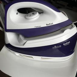 Tefal Fasteo SV6020 2200W 1.2L Ceramic soleplate Violet, White steam ironing station - steam ironing stations (2200 W, 5 bar, 1.2 L, 130 g/min, Ceramic soleplate, Violet, White)

Used but in good, clean condition. Collection only, WV10