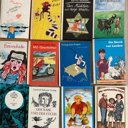 Verschiedene kleine Romane und Geschichten aus der Reihe der Trompeterbücher des Kinderbuchverlags Berlin. Geschichten für Kinder ab 7. Jahren. Die Bücher können gern gesamt gekauft werden aber auch einzeln erstanden werden. Sie sind in einem guten Zustand.