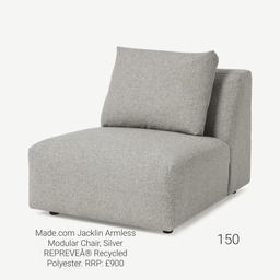 Made.com Jacklin modular armless chair 

Brand new 

RRP: £900