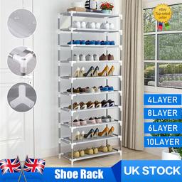 🧿Model Shoe Rack
🧿Colour Grey
🧿Style Modern
🧿Custom Bundle No
🧿Item Height 4/6/8/10 Tier
🧿Number of Shelves 10
🧿Item Width 4/6/8/10 Tier
🧿Assembly Required Yes
🧿Material Fabric & Metal
🧿Mounting Free Standing
🧿Capacity More than 30 pairs
🧿Type Shoe Rack