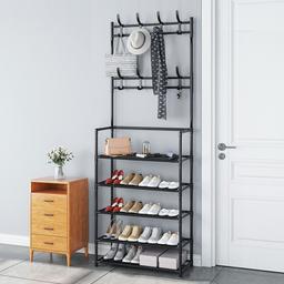 🧿Type Combination Shoes and Hat Rack
🧿Material Metal
🧿Colour Black
🧿Features Freestanding, With Shoe Storage, With 8 Removable Hook
🧿Item Height 170cm
🧿Item Length 26cm
🧿Item Width 60cm