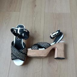 size 4 ladies river island sandals only worn a few times very good condition collection only