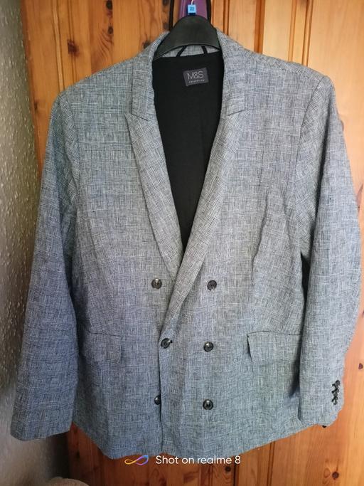 Buy & Sell Lancashire Chorley - Photos for M & S GREY BLAZER SIZE 22 GREAT CONDITION