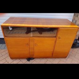 Teak veneered Sideboard
Width 47.5" depth 18" Height 30.5"
PICK UP MATCHBOROUGH WEST REDDITCH B98 OR CAN DELIVER LOCALLY FOR FUEL